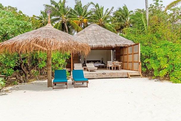 Veligandu Maldives Resort Island - Wohnbeispiel Jacuzzi Beach Villa (Zimmercodierungen VB2, VB3 & VB7)