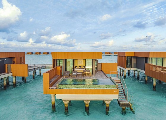 Veligandu Maldives Resort Island - Wohnbeispiel Ocean Pool Villa - 2 Bedroom (Zimmercodierungen VX4 & VX5)