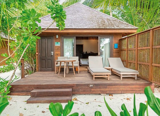 Veligandu Maldives Resort Island - Wohnbeispiel Beach Villa (Zimmercodierung VB1)