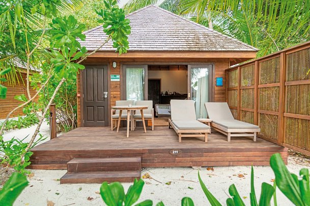 Veligandu Maldives Resort Island - Wohnbeispiel Beach Villa (Zimmercodierung VB1)