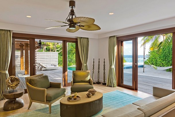 Dusit Thani Maldives - Wohnbeispiel 2 Bedrooms Beach Pool Villa (Zimmercodierung FB1)