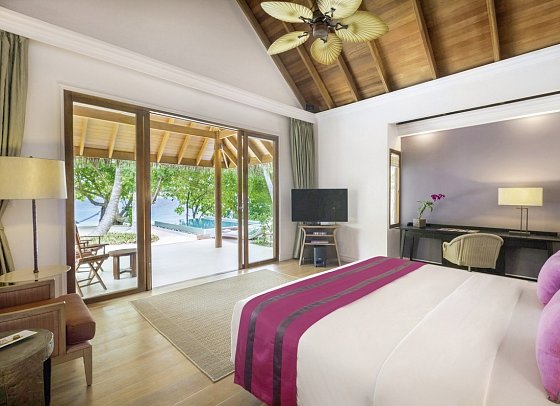 Dusit Thani Maldives - Wohnbeispiel Beach Plunge Pool Villa (Zimmercodierungen VB2 & VB8)