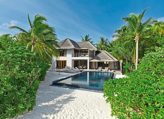 Dusit Thani Maldives - Wohnbeispiel 2 Bedrooms Beach Pool Villa (Zimmercodierungen FB1 & FB7)