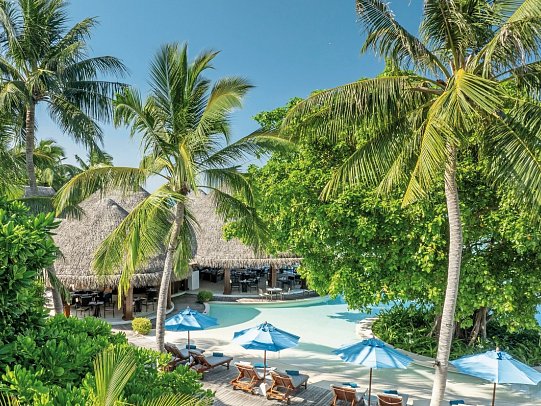 Dusit Thani Maldives - Wohnbeispiel Beach Villas (Zimmercodierungen VB1 & VB7)
