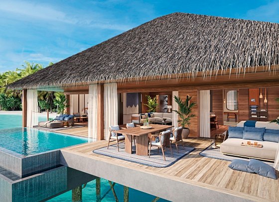 V Villas Maldives at Mirihi - MGallery Collection - Wohnbeispiel 2-Bedroom Water Suite with private Pool (Zimmercodierung WX3)