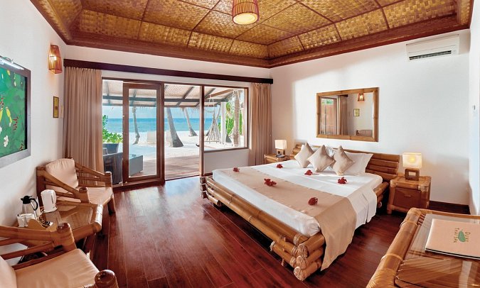 Angaga Island Resort & Spa - Wohnbeispiel Superior Beach Bungalow (Zimmercodierung BB1)