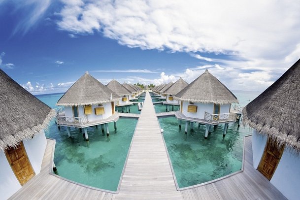 Angaga Island Resort & Spa - Wohnbeispiel Water Bungalow (Zimmercodierung BX2)