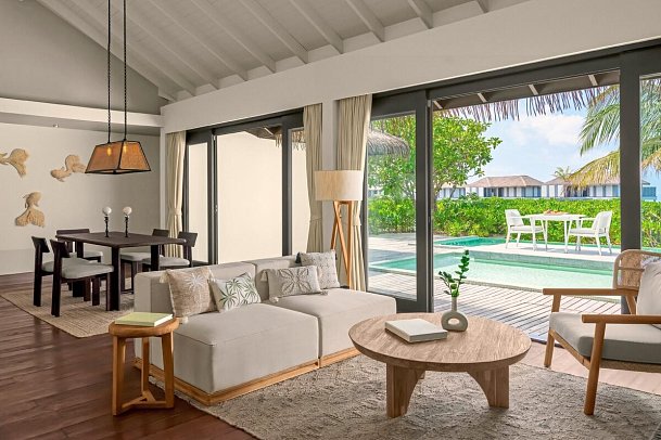 Noku Maldives - Wohnbeispiel Two Bedroom Villa Beachfront with Private Pool (Zimmercodierungen VB4 & VV7)