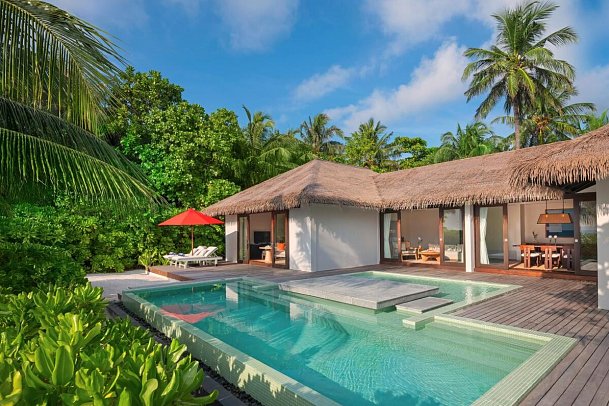 Noku Maldives - Wohnbeispiel Two Bedroom Villa Beachfront with Private Pool (Zimmercodierungen VB4 & VV7)