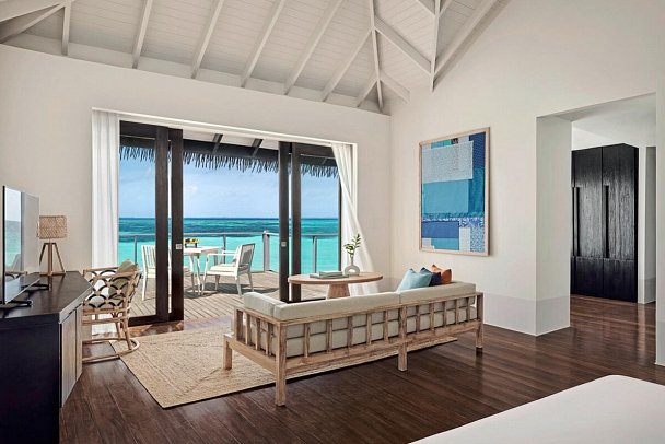 Noku Maldives - Wohnbeispiel Water Villa (Zimmercodierungen VX1 & VV1)