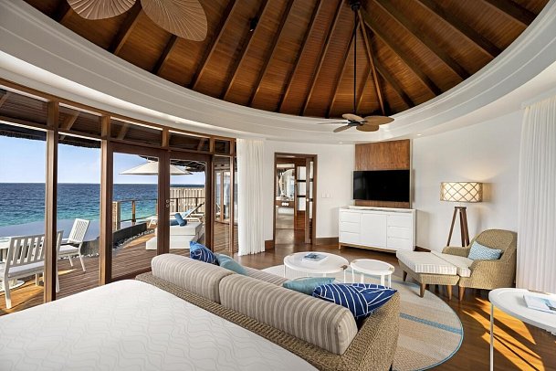 Constance Halaveli Maldives - Wohnbeispiel Water Villa with Private Pool (Zimmercodierungen VX1 & VX7)