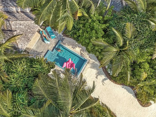 Kandima Maldives - Wohnbeispiel Beach Pool Villa with Swirlpool (Zimmercodierungen VB2, VB3, VB8 & VB9)