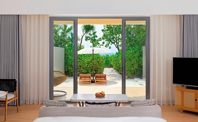 dusitD2 Feydhoo Maldives - Wohnbeispiel Beach Villa (Zimmercodierung VB1)