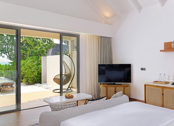 dusitD2 Feydhoo Maldives - Wohnbeispiel Beach Villa (Zimmercodierungen VB1 & VV1)