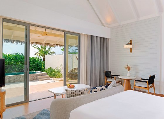dusitD2 Feydhoo Maldives - Wohnbeispiel Beach Pool Villa (Zimmercodierungen VB2 & VV3)
