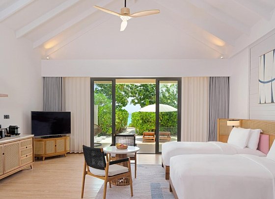 dusitD2 Feydhoo Maldives - Wohnbeispiel Beach Villa (Zimmercodierungen VB1 & VV1)