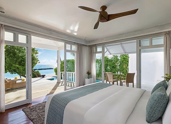 NH Maldives Kuda Rah Resort - Wohnbeispiel Duplex Beach Villa with Private Pool (Zimmercodierungen VB3 & VV4)