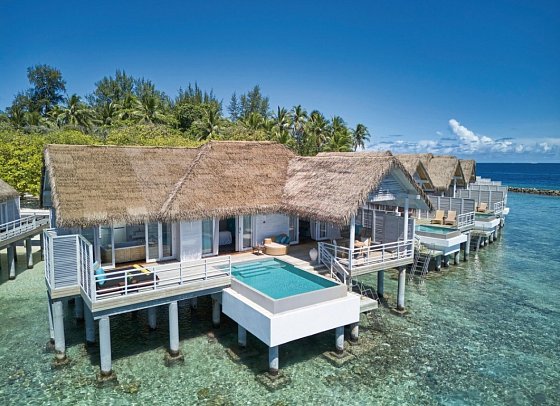 NH Maldives Kuda Rah Resort - Wohnbeispiel Over Water Suite with Private Pool (Zimmercodierungen VX2 & VV5)