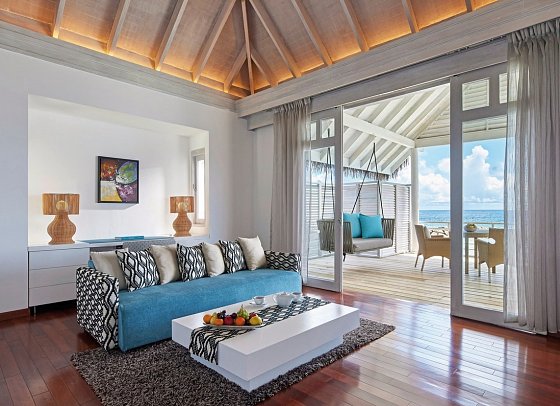 NH Maldives Kuda Rah Resort - Wohnbeispiel Over Water Suite with Private Pool (Zimmercodierungen VX2 & VV5)