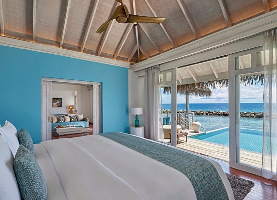 NH Maldives Kuda Rah Resort - Wohnbeispiel Over Water Suite with Private Pool (Zimmercodierungen VX2 & VV5)