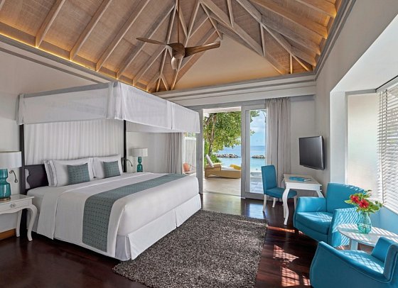 NH Maldives Kuda Rah Resort - Wohnbeispiel Beach Villa with Private Pool (Zimmercodierungen VB1 & VV1)