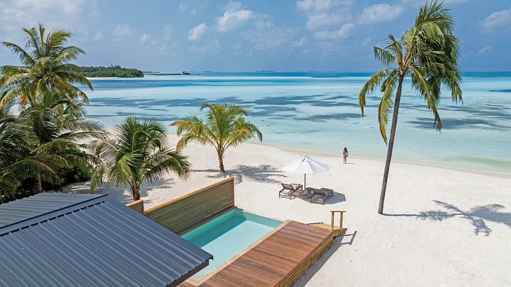 Nala Maldives by Jawakara - Wohnbeispiel Sunset Beach Pool Villa (Zimmercodierungen VB3, VV3, VD3 & VT3)