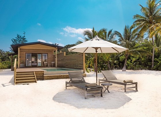 Nala Maldives by Jawakara - Wohnbeispiel Sunset Beach Pool Villa (Zimmercodierungen VB3, VV3, VD3 & VT3)