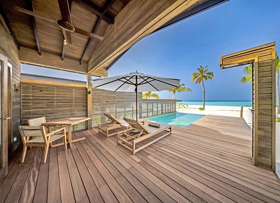 Nala Maldives by Jawakara - Wohnbeispiel Sunset Beach Pool Villa (Zimmercodierungen VB3, VV3, VD3 & VT3)