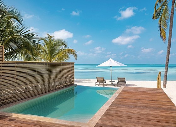 Nala Maldives by Jawakara - Wohnbeispiel Sunset Beach Pool Villa (Zimmercodierungen VB3, VV3, VD3 & VT3)