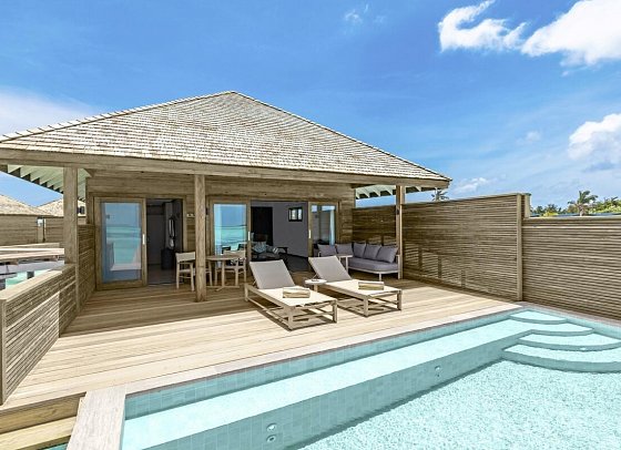 Nala Maldives by Jawakara - Wohnbeispiel Ocean Pool Villa (Zimmercodierungen VX1, VV4, VD4 & VT4)
