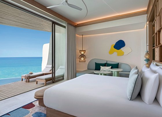 Centara Grand Lagoon Maldives - Wohnbeispiel One-Bedroom Overwater Villa with Jacuzzi (Zimmercodierungen VX1 & VV1)
