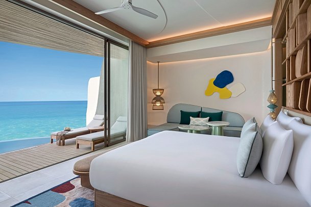 Centara Grand Lagoon Maldives - Wohnbeispiel One-Bedroom Overwater Villa with Jacuzzi (Zimmercodierungen VX1 & VV1)