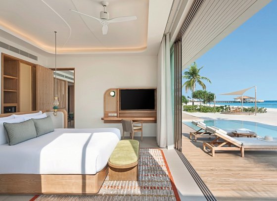Centara Grand Lagoon Maldives - Wohnbeispiel Beach Pool Villa (Zimmercodierungen VB1, VB2, VV4 & VV5)