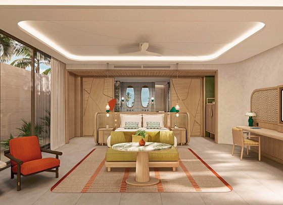 Centara Grand Lagoon Maldives - Wohnbeispiel Beach Pool Villa (Zimmercodierungen VB1, VB2, VV4 & VV5)