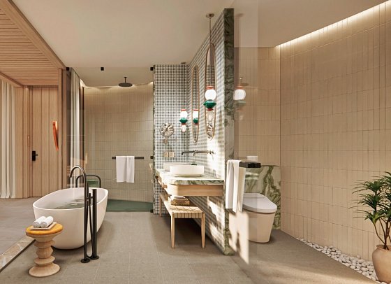 Centara Grand Lagoon Maldives - Beispiel Bad Beach Pool Villa (Zimmercodierungen VB1, VB2, VV4 & VV5)