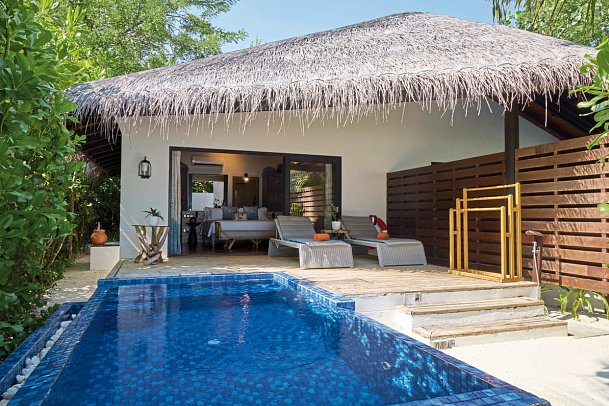 Grand Park Kodhipparu - Wohnbeispiel Beach Pool Villa (Zimmercodierungen VB1 & VV3)