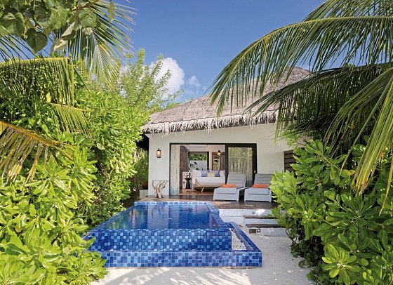 Grand Park Kodhipparu - Wohnbeispiel Beach Pool Villa (Zimmercodierungen VB1 & VV3)