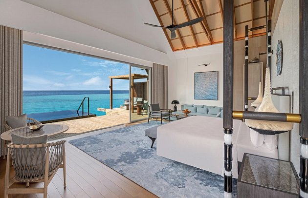 JW Marriott Maldives Kaafu Atoll Island Resort - Wohnbeispiel Overwater Pool Villa (Zimmercodierung VX1)