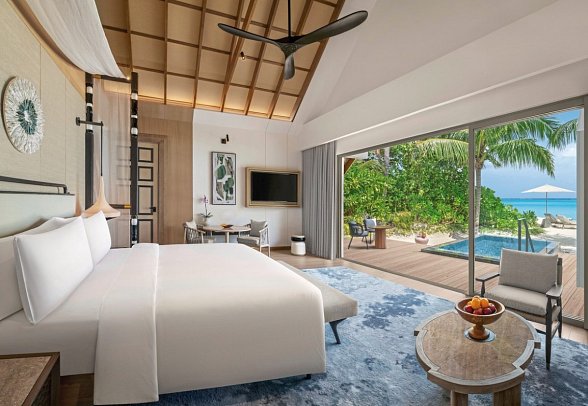 JW Marriott Maldives Kaafu Atoll Island Resort - Wohnbeispiel Beach Pool Villa (Zimmercodierungen VB1 & VB2)
