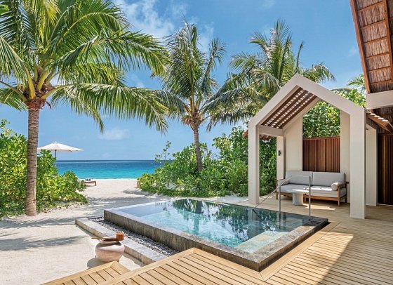 JW Marriott Maldives Kaafu Atoll Island Resort - Wohnbeispiel Beach Pool Villa (Zimmercodierung VB1)
