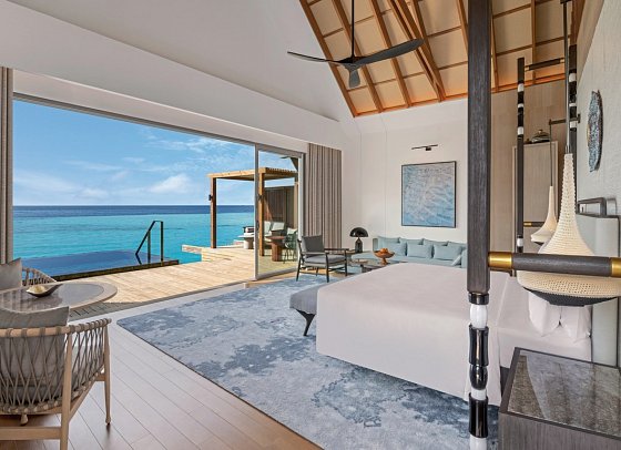 JW Marriott Maldives Kaafu Atoll Island Resort - Wohnbeispiel Overwater Pool Villa (Zimmercodierung VX1)