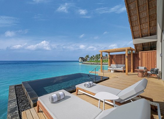 JW Marriott Maldives Kaafu Atoll Island Resort - Wohnbeispiel Overwater Pool Villa (Zimmercodierung VX1)