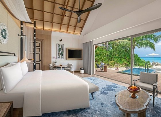 JW Marriott Maldives Kaafu Atoll Island Resort - Wohnbeispiel Beach Pool Villa (Zimmercodierungen VB1 & VB2)