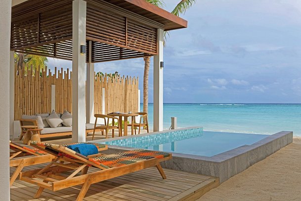 Meyyafushi Maldives - Modellbild Beach Pool Suite (Zimmercodierungen VB2 & VV4)