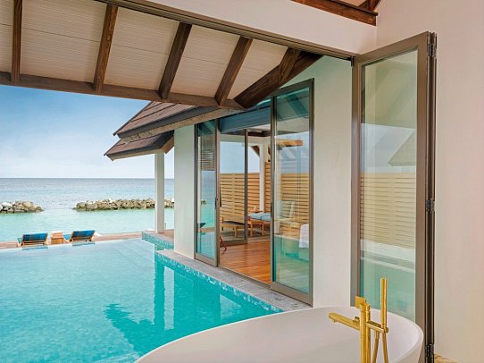 Meyyafushi Maldives - Modellbild Semi Ocean Pool Suite (Zimmercodierungen VX3 & VV5)