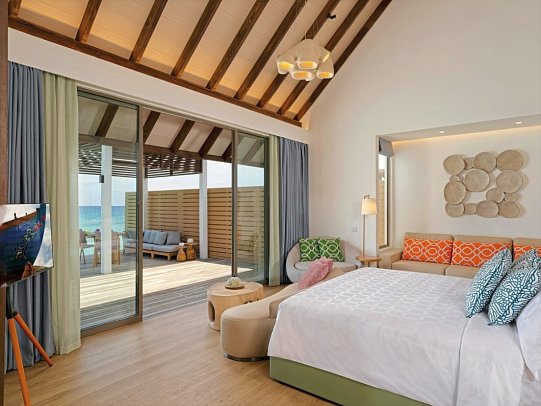 Meyyafushi Maldives - Wohnbeispiel Semi Ocean Pool Villa (Zimmercodierungen VX1 & VV2)