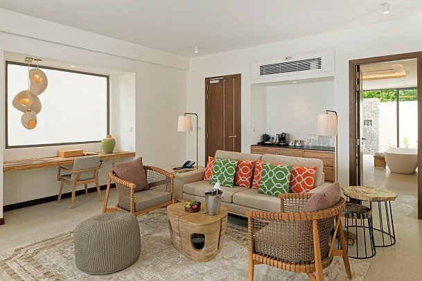 Meyyafushi Maldives - Modellbild Beach Pool Suite (Zimmercodierungen VB2 & VV4)