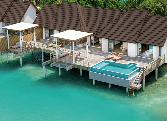 Meyyafushi Maldives - Wohnbeispiel Two Bedroom Semi Ocean Pool Villa (Zimmercodierungen VX4 & VV6)