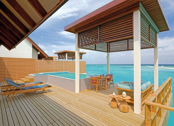 Meyyafushi Maldives - Wohnbeispiel Two Bedroom Semi Ocean Pool Villa (Zimmercodierungen VX4 & VV6)