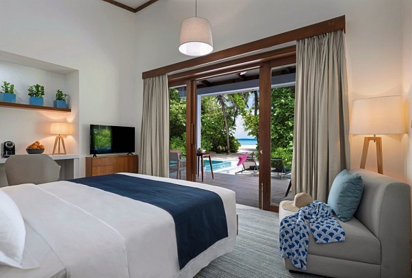 Ifuru Island Maldives - Wohnbeispiel 2 Bedroom Beach Villa with Pool (Zimmercodierungen FXR & FX9)